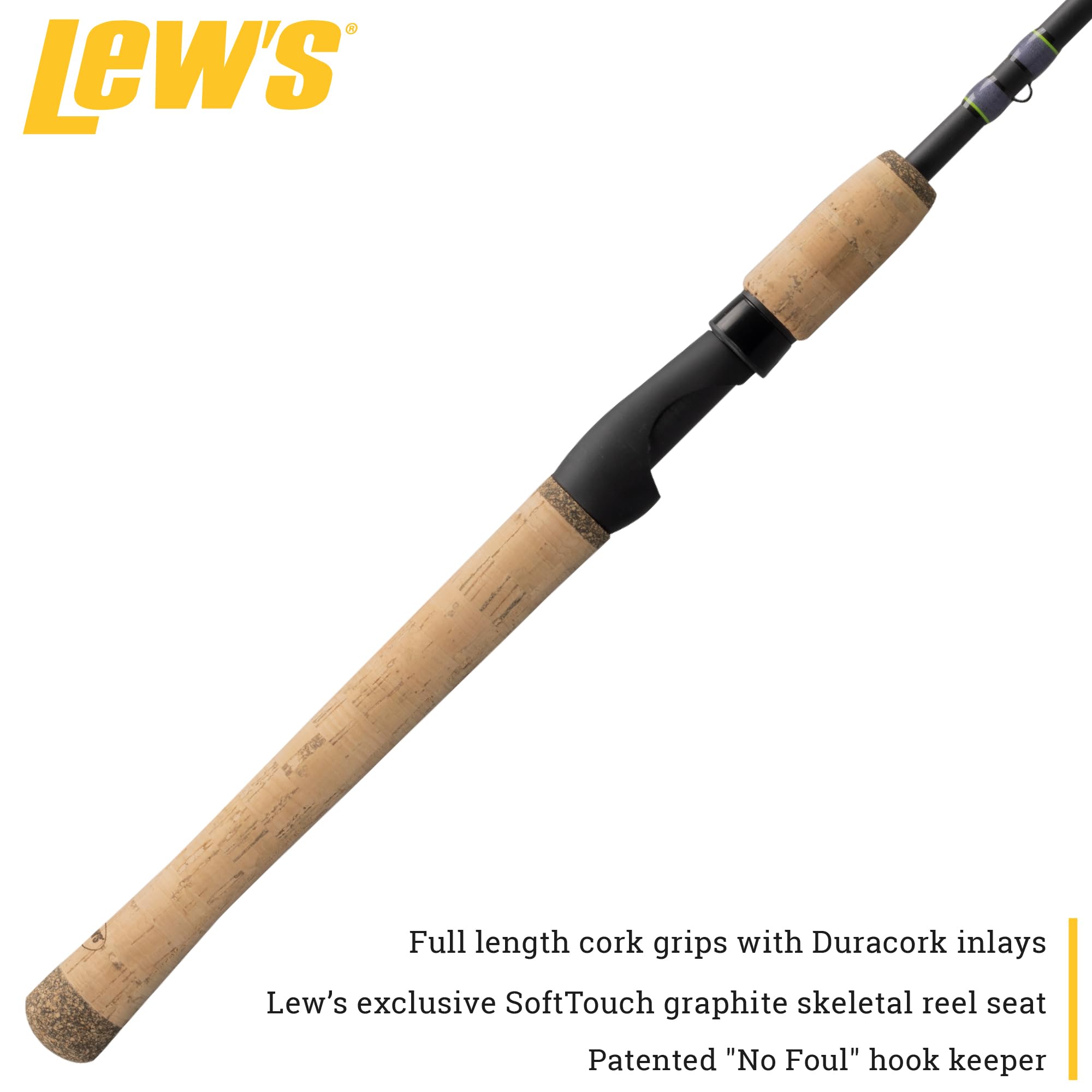 Amazon.com : Lew's Speed Stick Spinning Fishing Rod, 6-Foot 7-Inch
